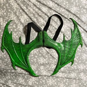 Green Dragon Wings Costume Accessory